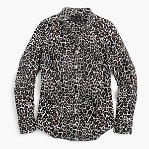 Slim perfect shirt in leopard print